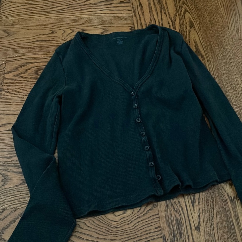 black long sleeve top